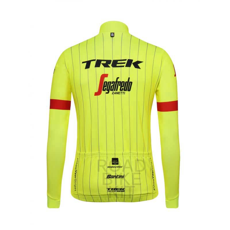 trek segafredo training jersey thermal back 2018