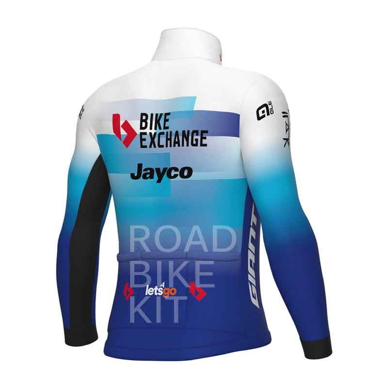 team bike exchange winter jacket back 2022