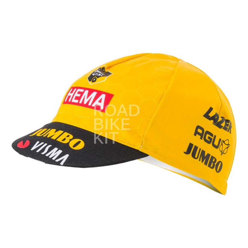 team jumbo visma cap yellow 2023