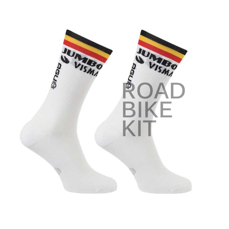 team jumbo visma socks belgian 2023