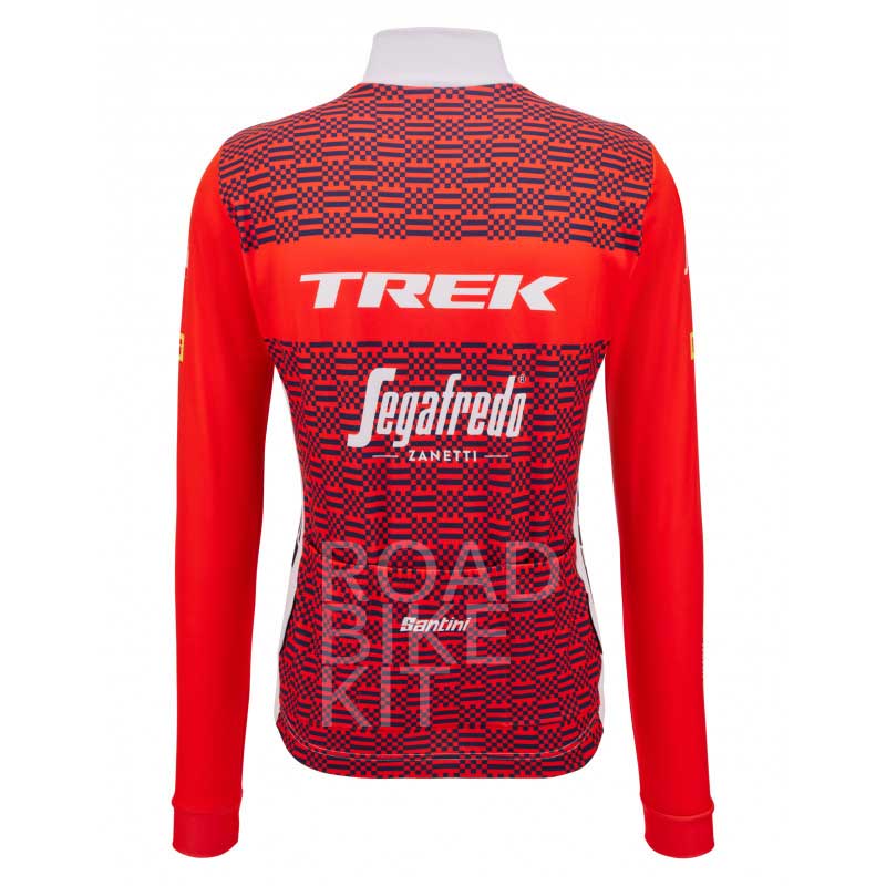 trek segafredo training jersey long sleeve back 2023