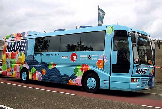 mapei team bus 1995