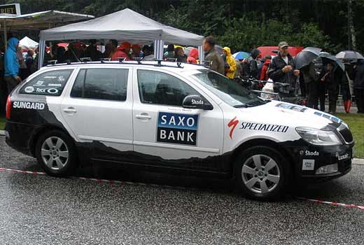 saxo bank team car 2010