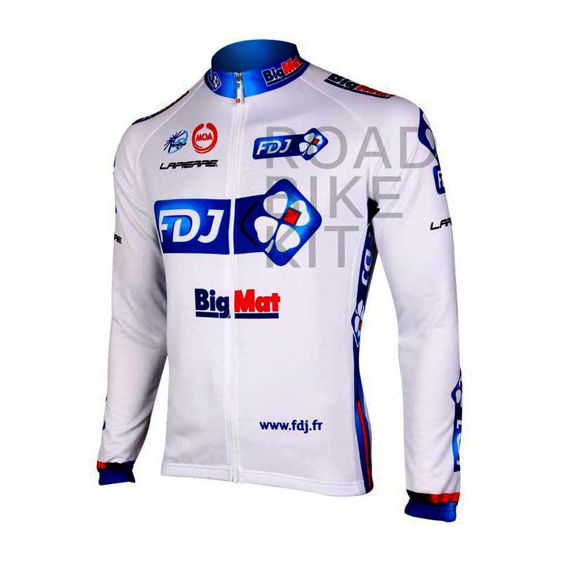 fdj bigmat long sleeve jersey 2012