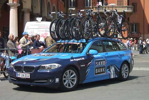saxo bank team car 2012
