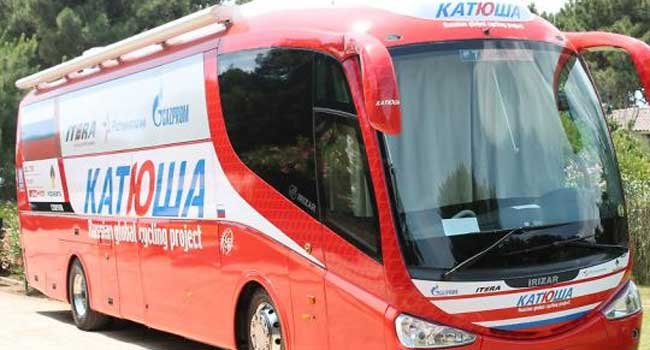 katusha team bus 2013