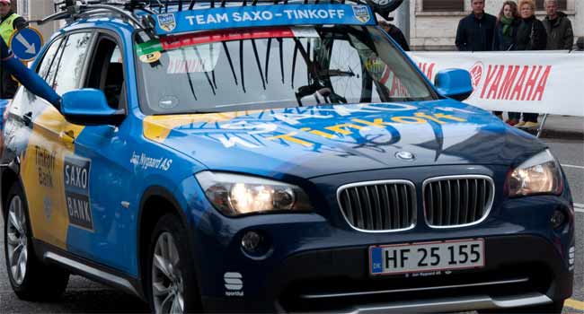 saxo tinkoff team car 2013