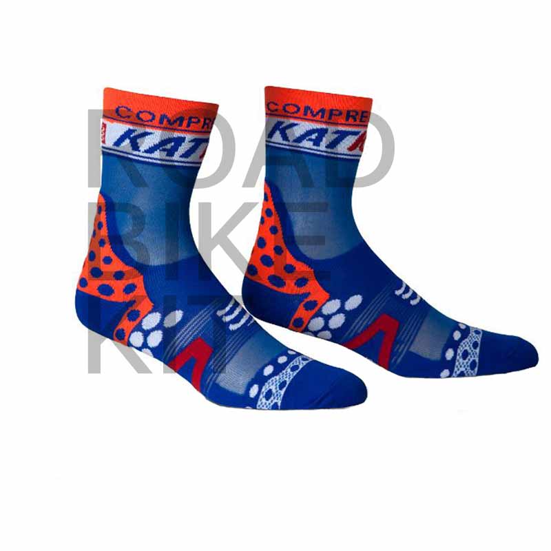 katusha socks blue 2015