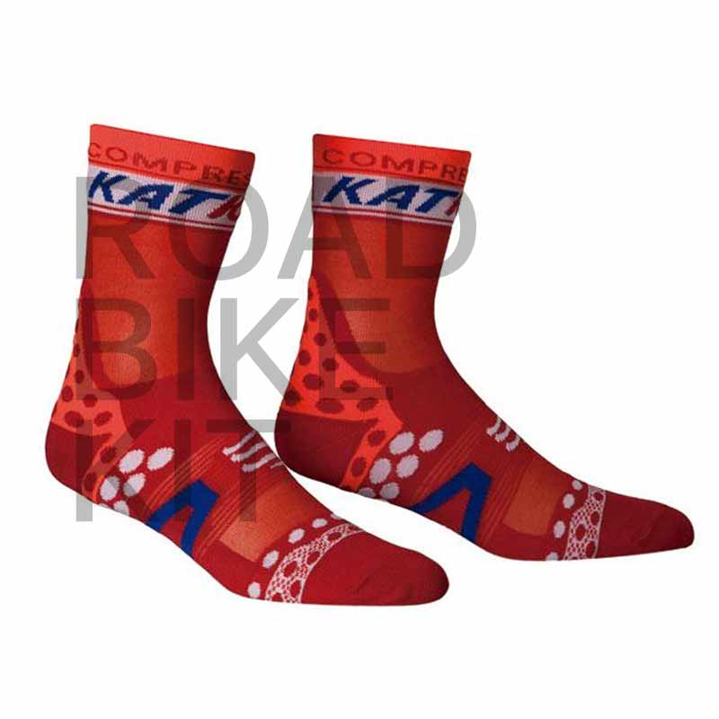 katusha socks red 2015