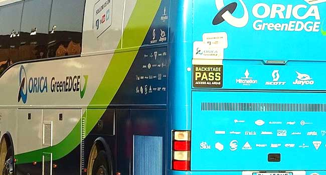 orica scott team bus 2015