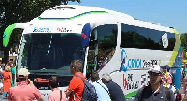orica bike exchange team bus 2016
