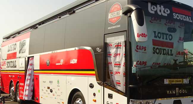 lotto soudal team bus 2017