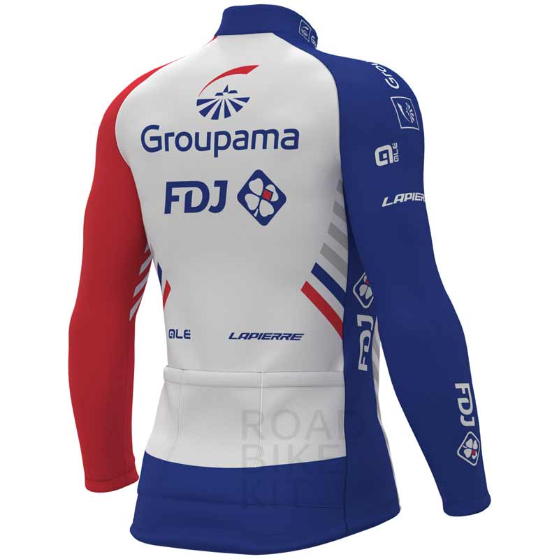 groupama fdj long sleeve jersey back 2018
