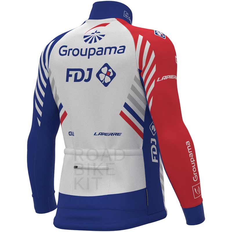 groupama fdj long winter jacket back 2018