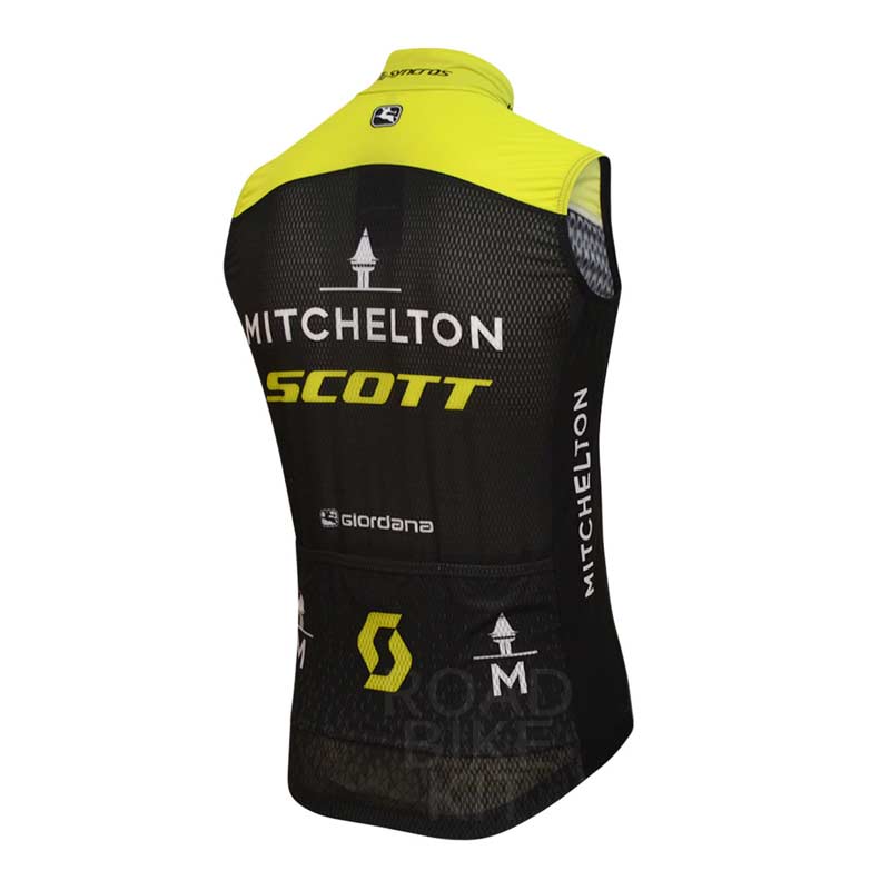 mitchelton scott gilet back 2018