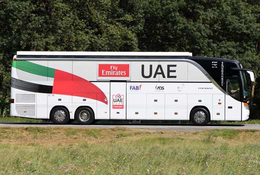 uae team emirates team bus 2018
