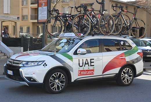 uae team emirates team car 2018
