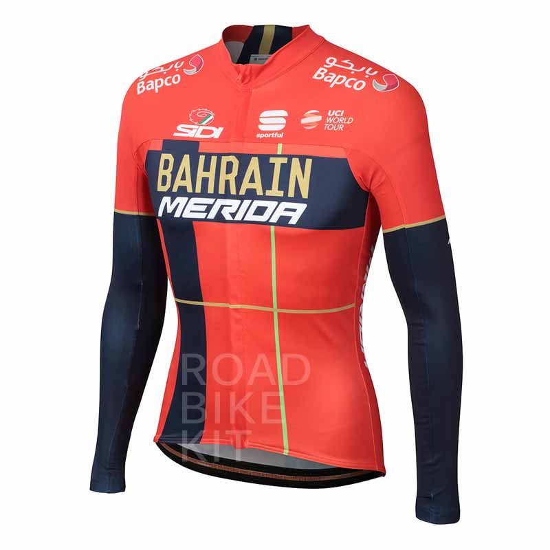 bahrain merida bodyfit jersey long 2019