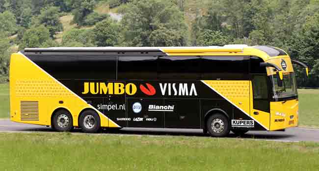 team jumbo visma team bus 2019