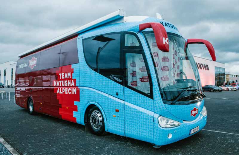katusha alpecin team bus 2019