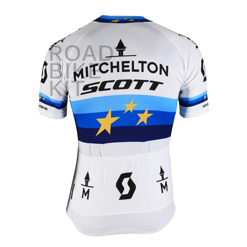 mitchelton scott european champion jersey back 2019
