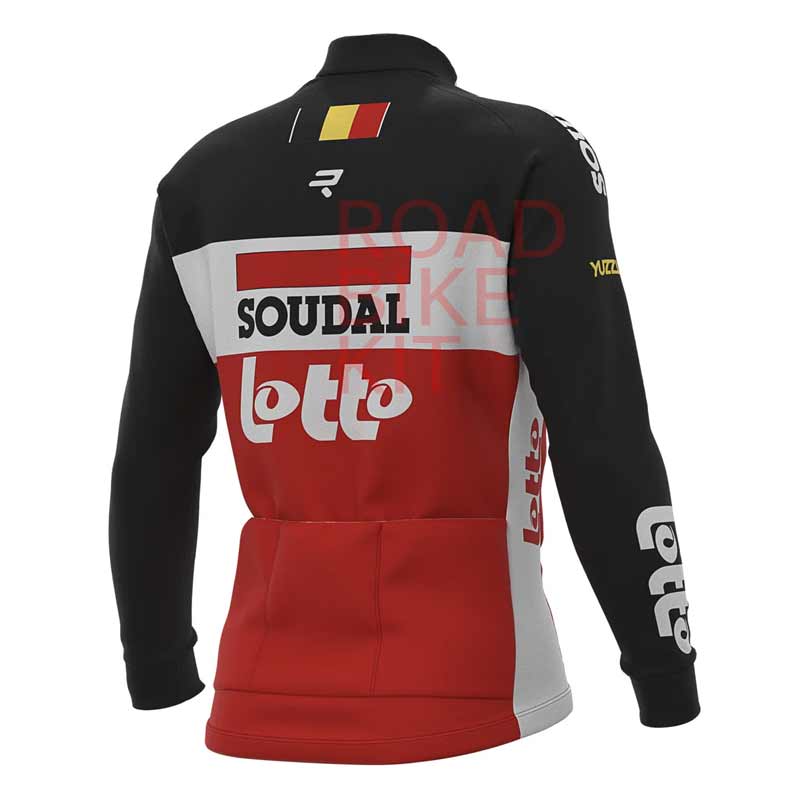 lotto soudal jersey long sleeve  back 2020