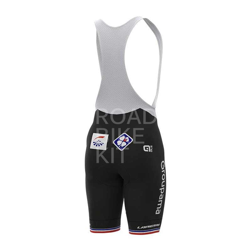 groupama fdj french champion bibshorts back 2021