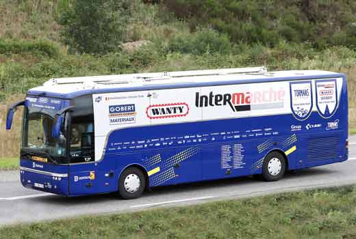 intermarche wanty gobert team bus 2021