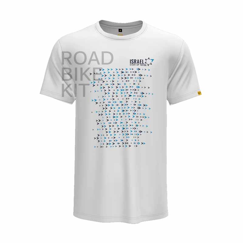 israel start up nation dri fit tshirt peloton white 2021