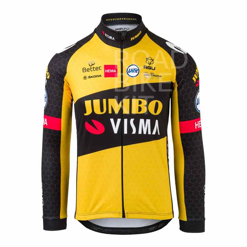 team jumbo visma jersey long sleeve 2021