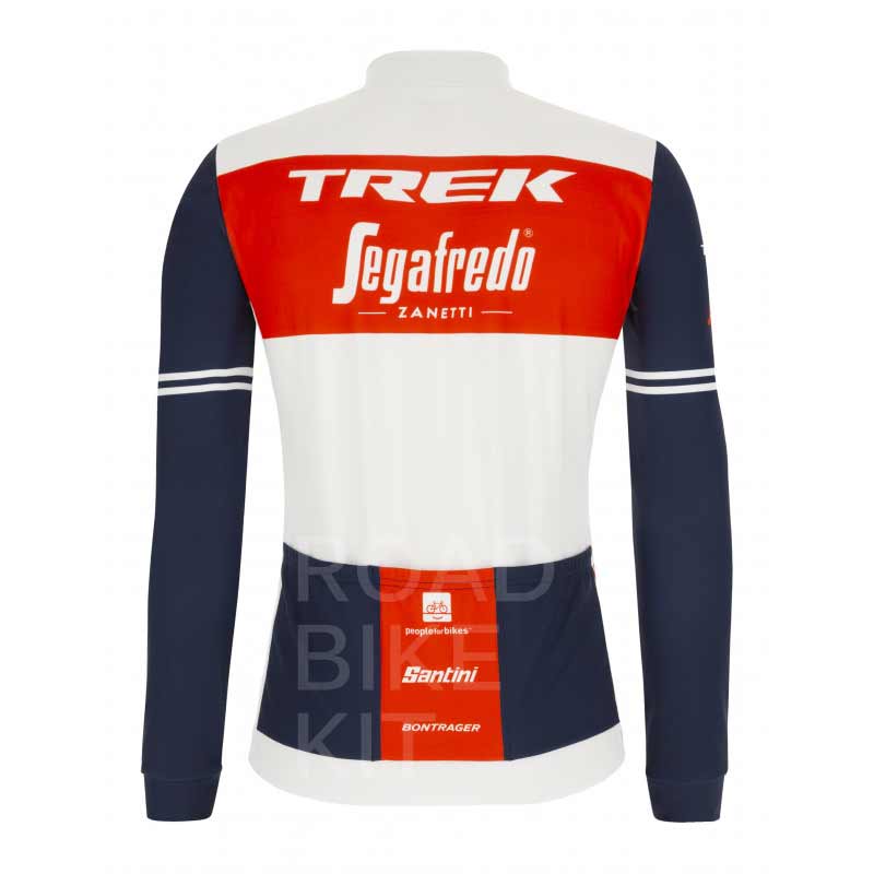 trek segafredo training jersey long sleeve back 2021
