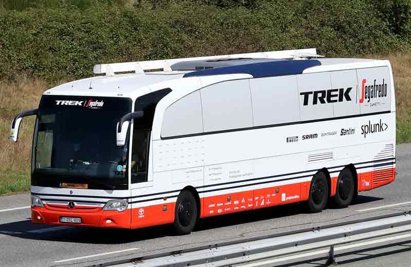 trek segafredo team bus 2020