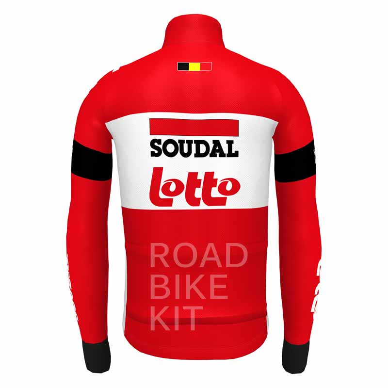 lotto soudal winter jacket back 2022