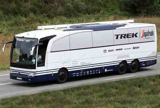 trek segafredo team bus 2022