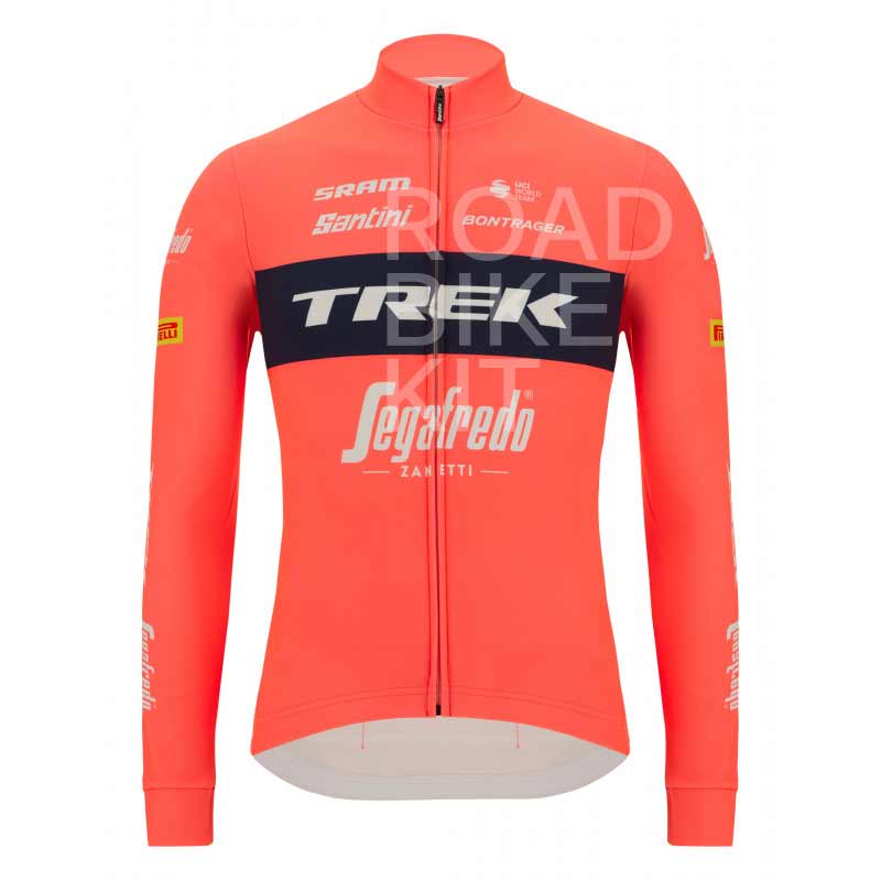 trek segafredo jersey long sleeve training 2022