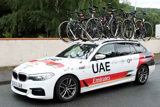 uae team emirates team car 2021