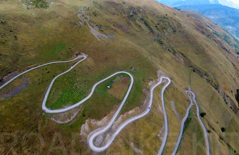col du portet from above