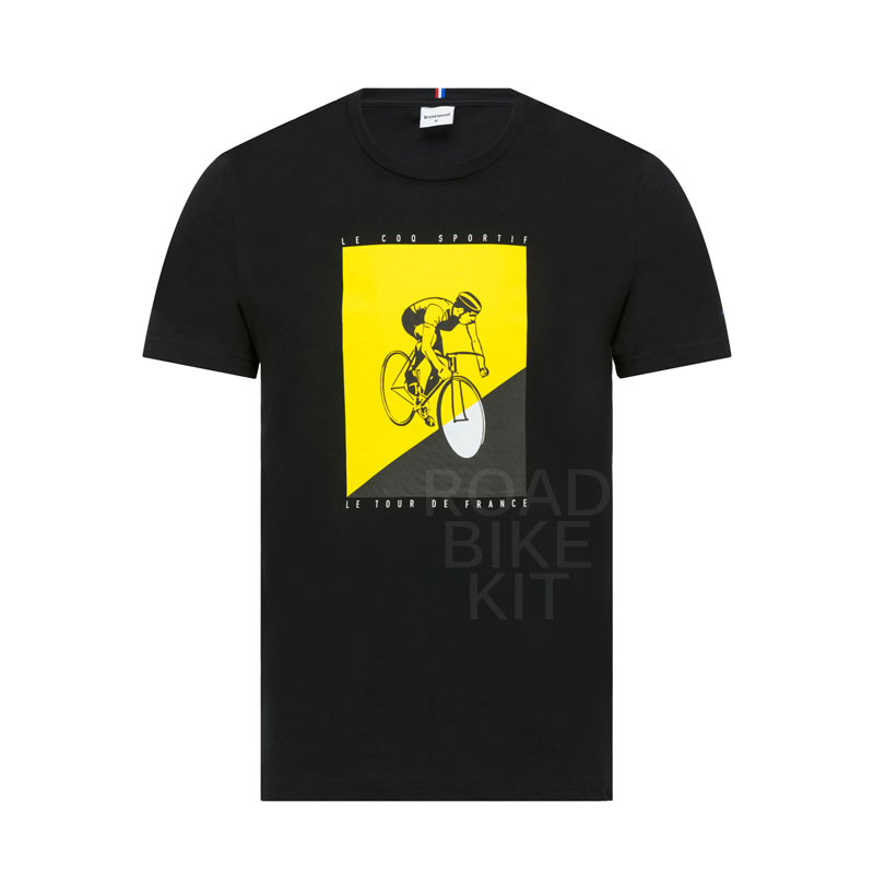 tshirt cyclist black tour de france 2018