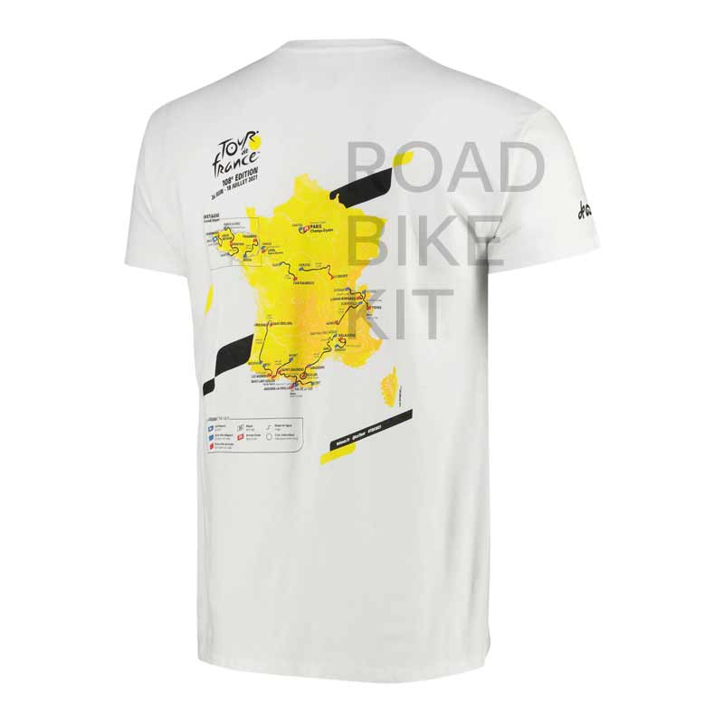 tour de france route tshirt back 2021